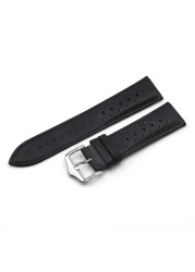 Onthelevel 18mm 20mm 22mm 24mm Genuine Leather Watch Strap Bands Black Blue Brown Multicolor High Quality Men's Watch Band