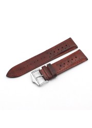 Onthelevel 18mm 20mm 22mm 24mm Genuine Leather Watch Strap Bands Black Blue Brown Multicolor High Quality Men's Watch Band