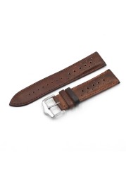 Onthelevel 18mm 20mm 22mm 24mm Genuine Leather Watch Strap Bands Black Blue Brown Multicolor High Quality Men's Watch Band