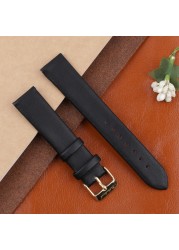 Onthelevel Women Leather Watch Strap 12mm 14mm 16mm 18mm 20mm Quick Release Watch Straps Replacement Black Blue Gray White Coffee