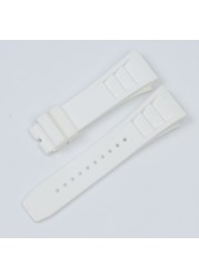 Top Quality Imported Nature Soft Silicone Rubber Black Watchband Watch Band For Mille Strap For Strap RM-011 For Richard Strap