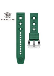 Steeldave Automatic Mechanical Strap 20mm Replacement Watch Bands Automatic Watch Bracelets Diving Watches Waffle Strap 20/22mm