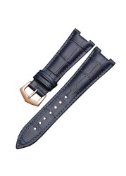 Leather watch band for Patek Philippe 5711 5712G Nautilus for watches men and women special prong wristband 25mm