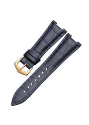 Leather watch band for Patek Philippe 5711 5712G Nautilus for watches men and women special prong wristband 25mm