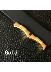 20mm 21mm Silver Black Gold Rose Gold Solid Curved Link End Endlink Only for Daytona Watch Band Rubber Leather