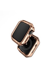 Top watch case for Apple Watch SE 38mm 42mm shell plating hard PC protective case for Apple Watch Series 7 6 5 4 iWatch 40mm 44mm