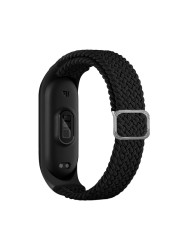 ZHIX مطاطا قابل للتعديل النايلون مضفر سوار ل Mi الفرقة 6 حزام Miband 4 3 correa معصمه ل شاومي Mi الفرقة 5 حزام