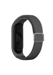 ZHIX مطاطا قابل للتعديل النايلون مضفر سوار ل Mi الفرقة 6 حزام Miband 4 3 correa معصمه ل شاومي Mi الفرقة 5 حزام