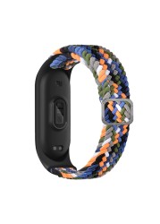 ZHIX مطاطا قابل للتعديل النايلون مضفر سوار ل Mi الفرقة 6 حزام Miband 4 3 correa معصمه ل شاومي Mi الفرقة 5 حزام