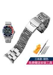 Watch Band For SEIKO 5 SRPD63K1 SKX007 009 175 173 Stainless Steel Watch Chain Watch Accessories Watch Band Watch Chain