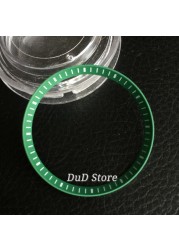 Bliger high quality new 30.2mm*27mm*2.6mm black green white orange watch parts plastic chapter ring for 42mm watch