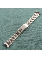 For Rolex strap 13mm 17mm 19mm 20mm stainless steel watchband curved end bands replacement watches accessories