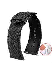 Men's Waterproof Nylon Safety Belt, 20 and 21 mm, 22 mm, High Quality Fabric, Special for NATO Belt, Nylon