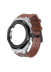 GA2100 GA2110 Casioak Metal Case with Rubber Strap Watch Crown with Screw Tools Adjustment Accessories