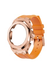 GA2100 GA2110 Casioak Metal Case with Rubber Strap Watch Crown with Screw Tools Adjustment Accessories