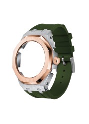 GA2100 GA2110 Casioak Metal Case with Rubber Strap Watch Crown with Screw Tools Adjustment Accessories