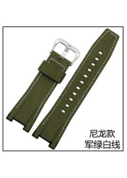 Watch Band Nylon Strap for Casio G-SHOCK MTG-B1000 D-B1000B-1A Wristband Genuine Leather Bracelet Man 26*14mm