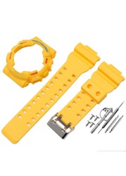 Watch Accessories Resin Strap Men Pin Buckle Strap Case for Casio G-SHOCK GA-110 GA-100 GD-1205146 5081 Waterproof Watch Band