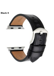 MAIKES Watch Accessories Leather Apple Watch Band 45mm 44mm 41mm 38mm for iWatch Bands Series 7 6 5 4 Watch Strap