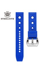 TP001 Tropic Strap 20mm Replacement Watch Bands Automatic Watch Bracelets Diving Watches Waffle Strap 20/22mm