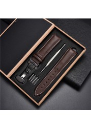 Leather Strap with Box for Huawei Watch GT 2 46mm 42mm GT2 Pro Band Bracelet for Honor Magic ES 20mm 22mm Wristwatches