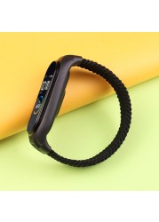 حزام من القطن المرن لـ Xiaomi Mi Band 6 5 4 ، حزام من القطن المرن لـ Mi band 3 و Xiaomi Amazfit band 5 و Mi Band 6 Sport