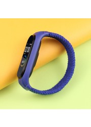 حزام من القطن المرن لـ Xiaomi Mi Band 6 5 4 ، حزام من القطن المرن لـ Mi band 3 و Xiaomi Amazfit band 5 و Mi Band 6 Sport