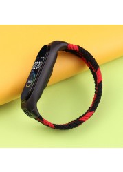 حزام من القطن المرن لـ Xiaomi Mi Band 6 5 4 ، حزام من القطن المرن لـ Mi band 3 و Xiaomi Amazfit band 5 و Mi Band 6 Sport