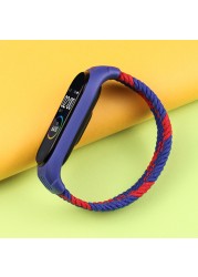 حزام من القطن المرن لـ Xiaomi Mi Band 6 5 4 ، حزام من القطن المرن لـ Mi band 3 و Xiaomi Amazfit band 5 و Mi Band 6 Sport