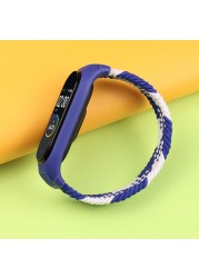 حزام من القطن المرن لـ Xiaomi Mi Band 6 5 4 ، حزام من القطن المرن لـ Mi band 3 و Xiaomi Amazfit band 5 و Mi Band 6 Sport