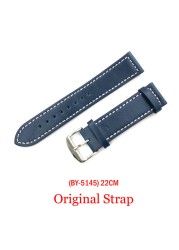 BENYAR Watch Men's Leather Strap Silicone Men's 22mm Watch Band