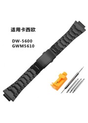 Metal Case + Bezel Strap for G-shock DW5600/5610 GW5600E Stainless Steel Watch Band for Casio DW/GW5000 DW5035 Watch Accessories