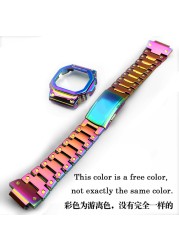 Metal Case + Bezel Strap for G-shock DW5600/5610 GW5600E Stainless Steel Watch Band for Casio DW/GW5000 DW5035 Watch Accessories