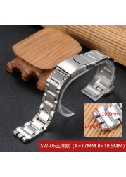 Watch Accessories for Swatch YCS YAS YGS Irony Strap Silver Solid Stainless Steel Watchband for Men/Women Metal Bracelet Stock