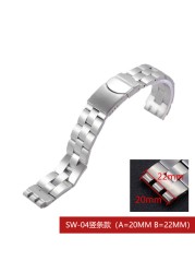 Watch Accessories for Swatch YCS YAS YGS Irony Strap Silver Solid Stainless Steel Watchband for Men/Women Metal Bracelet Stock