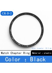 Mod watch chapter ring plastic for Seiko SKX007 SRPD53 for NH35 NH36 movement watch repair tool parts