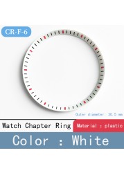 Mod watch chapter ring plastic for Seiko SKX007 SRPD53 for NH35 NH36 movement watch repair tool parts