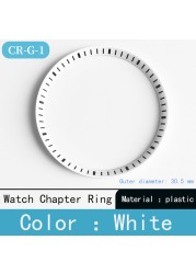 Mod watch chapter ring plastic for Seiko SKX007 SRPD53 for NH35 NH36 movement watch repair tool parts