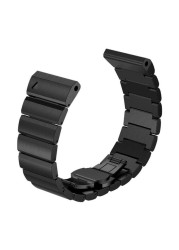 26mm Metal Straps for Garmin Fenix, 3 Bands Compatible with HR Sapphire D2 Tactix Quatix Bravo With T