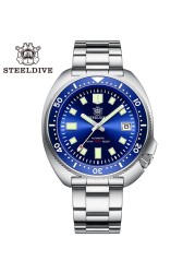 SD1970 Steeldive العلامة التجارية 44MM الرجال NH35 الغوص ووتش مع مدي السيراميك