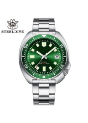 SD1970 Steeldive العلامة التجارية 44MM الرجال NH35 الغوص ووتش مع مدي السيراميك