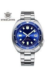 SD1970 Steeldive العلامة التجارية 44MM الرجال NH35 الغوص ووتش مع مدي السيراميك