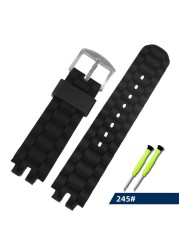 For Casio PRW-3000/3100/6000/6100Y PROTREK Mountaineering Sport Silicone Watchband With Adjustable Strap Accessories Men