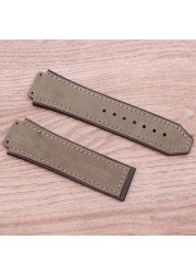 Watch Accessories Matte Leather Watch Strap For HUBLOT Hublot Big Bang Silicone Strap Women's Watch Men's Band