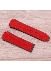 Watch Accessories Matte Leather Watch Strap For HUBLOT Hublot Big Bang Silicone Strap Women's Watch Men's Band