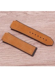 Watch Accessories Matte Leather Watch Strap For HUBLOT Hublot Big Bang Silicone Strap Women's Watch Men's Band