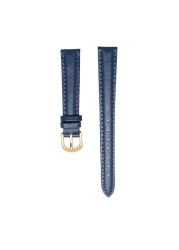 Women's Genuine Leather Watch Band, 14mm, 16mm, 18mm, 20mm, Soft, Simple, Leather, Blue