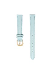 Women's Genuine Leather Watch Band, 14mm, 16mm, 18mm, 20mm, Soft, Simple, Leather, Blue