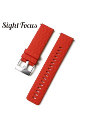 24mm Quick Release Watch Bands for Suunto 7 Spartan Sports Camouflage Silicone Watch Strap, Suunto 9, Traverse, D5 Diving Watches