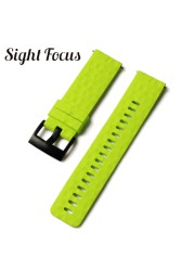 24mm Quick Release Watch Bands for Suunto 7 Spartan Sports Camouflage Silicone Watch Strap, Suunto 9, Traverse, D5 Diving Watches